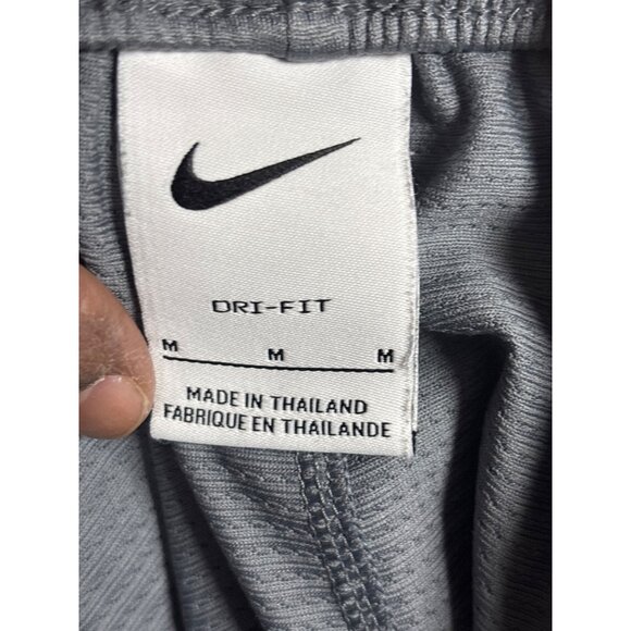 Nike Dri-Fit Mens Athletic Shorts M Gray & White - Picture 6 of 8